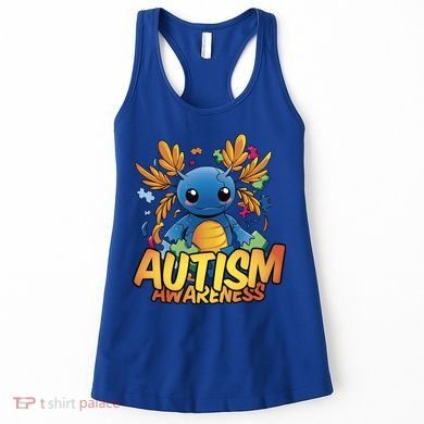 Axolotl Autism Awareness Women's Tank Top