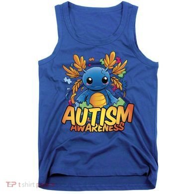 Axolotl Autism Awareness Tank Top