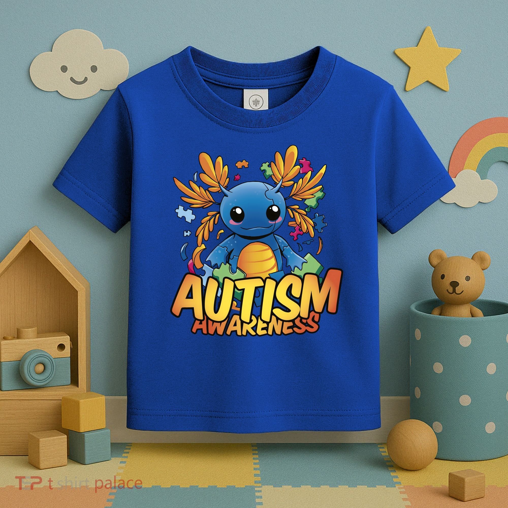 Axolotl Autism Awareness Toddler T-Shirt