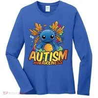 Axolotl Autism Awareness Women's Long Sleeve Shirt thumb 0