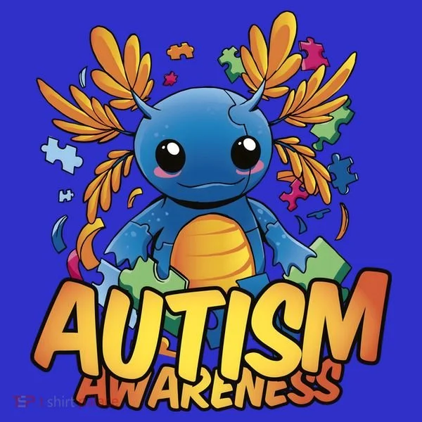 Axolotl Autism Awareness Women's Long Sleeve Shirt