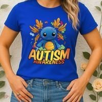 Axolotl Autism Awareness Women's T-Shirt thumb 2