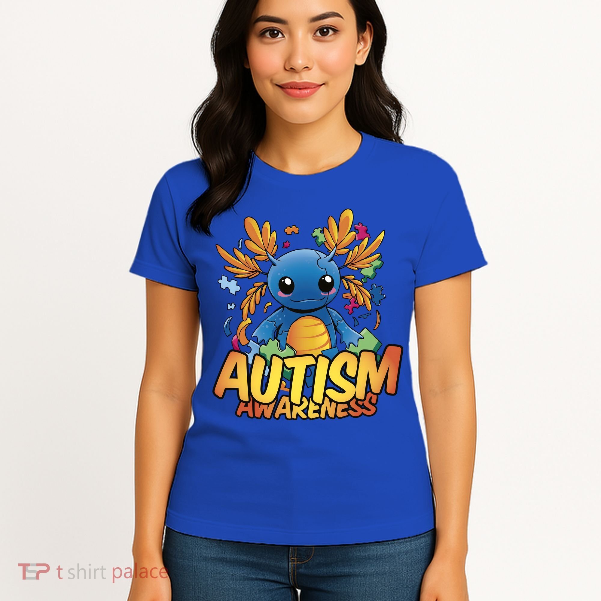 Axolotl Autism Awareness Women's T-Shirt