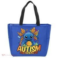 Axolotl Autism Awareness Tote Bag thumb 0