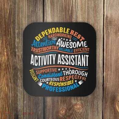 Activity Assistant Appreciation Activity Professionals Week Coaster