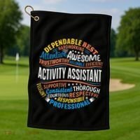 Activity Assistant Appreciation Activity Professionals Week Golf Towel thumb 1