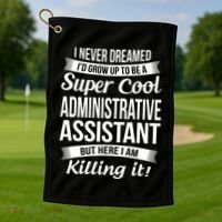 Administrative Assistant Admin Assistant Day Gift Golf Towel thumb 1