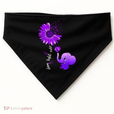 Alzheimers Awareness USA-Made Doggie Bandana