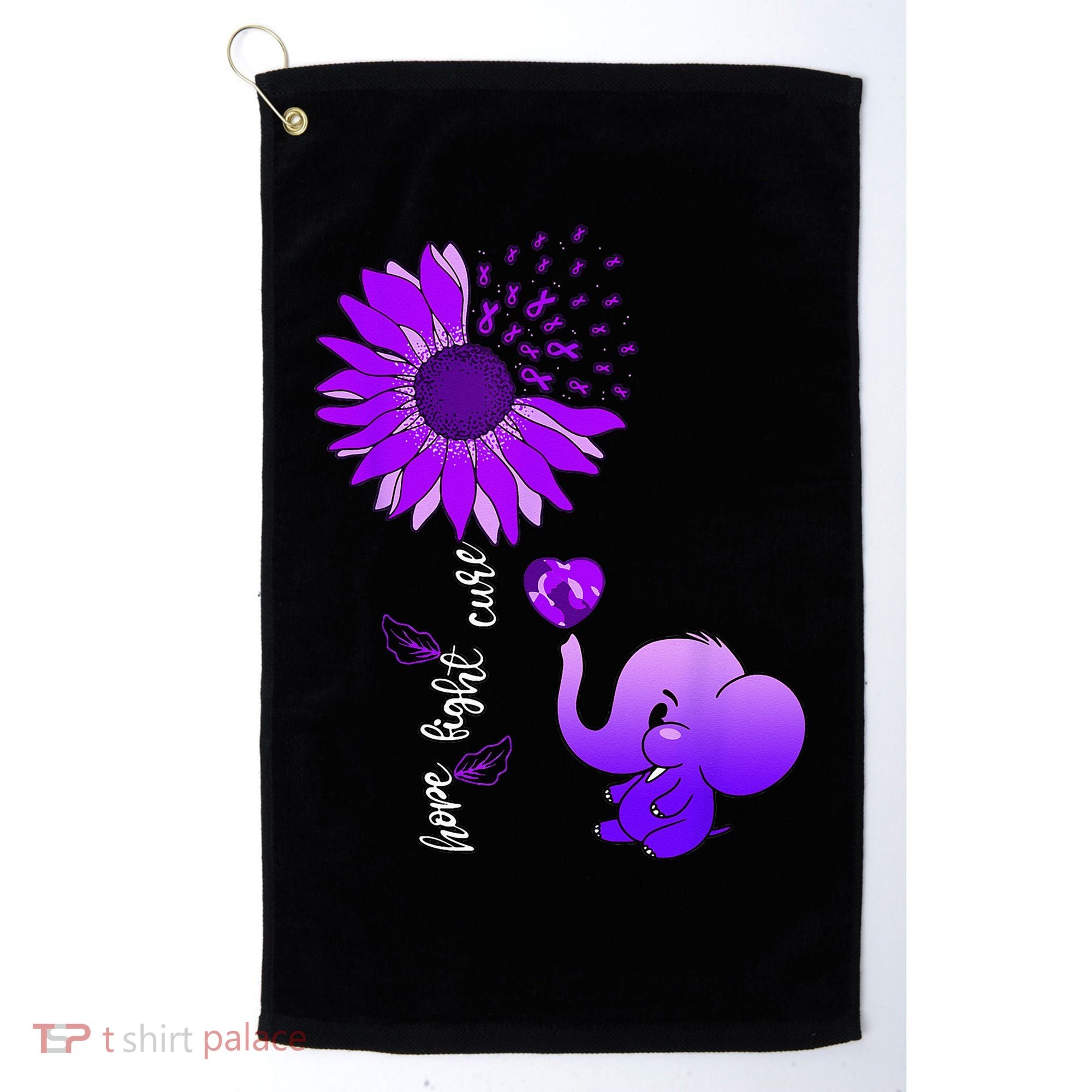 Alzheimers Awareness Golf Towel