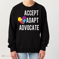 Autism Awareness Accept Adapt Advocate Autism Gift Women's Sweatshirt thumb 0