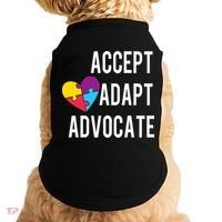 Autism Awareness Accept Adapt Advocate Autism Gift Doggie Tank thumb 0