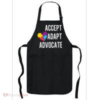 Autism Awareness Accept Adapt Advocate Autism Gift Apron thumb 0