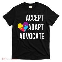 Autism Awareness Accept Adapt Advocate Autism Gift T-Shirt thumb 0