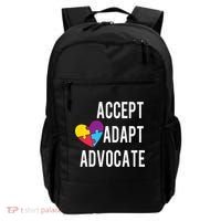 Autism Awareness Accept Adapt Advocate Autism Gift Backpack thumb 0