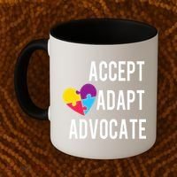 Autism Awareness Accept Adapt Advocate Autism Gift Coffee Mug thumb 2