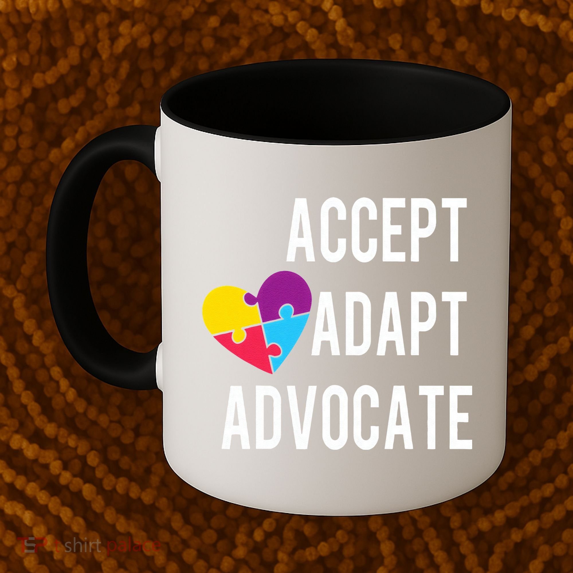 Autism Awareness Accept Adapt Advocate Autism Gift Coffee Mug