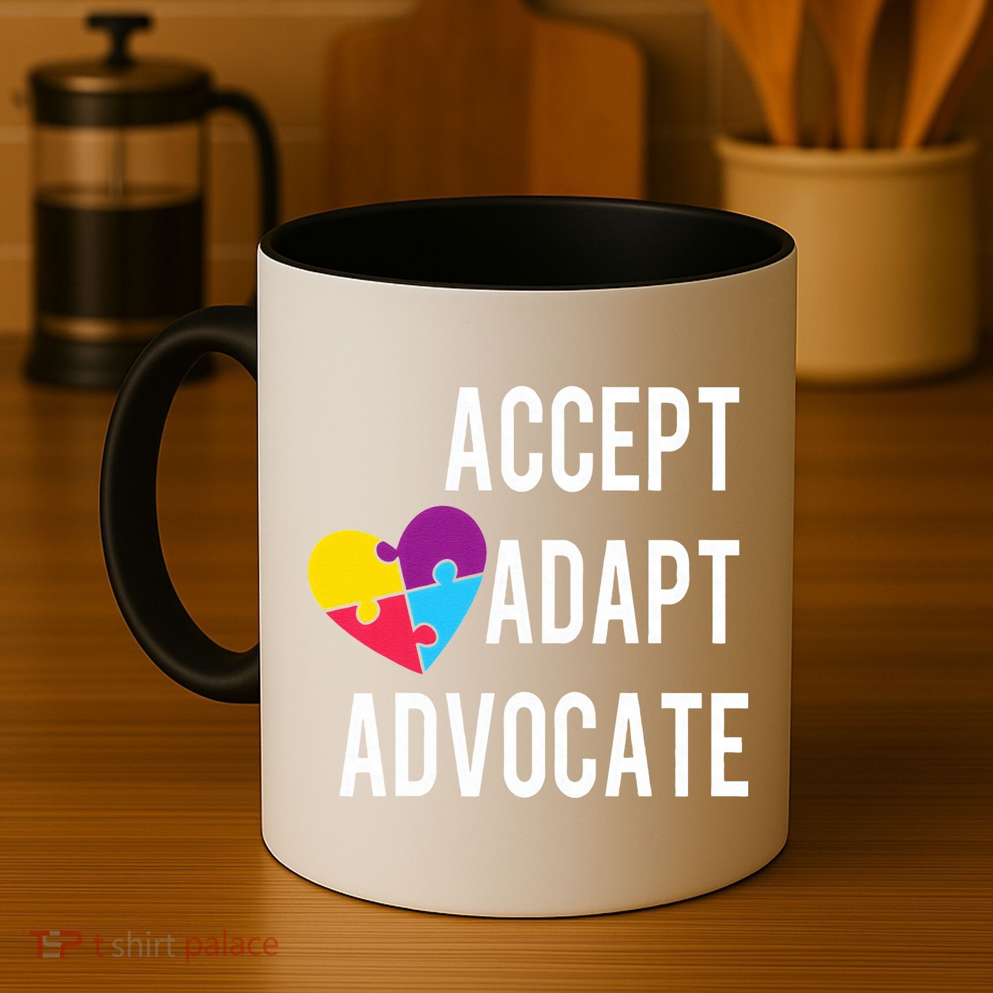 Autism Awareness Accept Adapt Advocate Autism Gift Coffee Mug