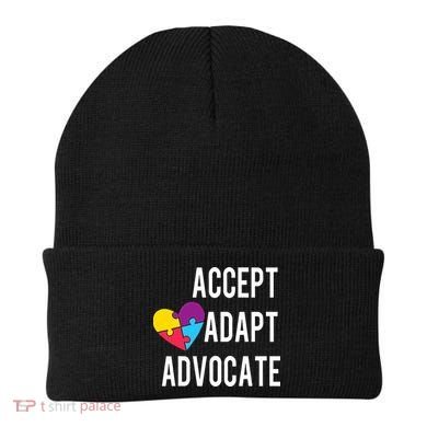 Autism Awareness Accept Adapt Advocate Autism Gift Beanie
