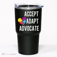 Autism Awareness Accept Adapt Advocate Autism Gift Tumbler thumb 0