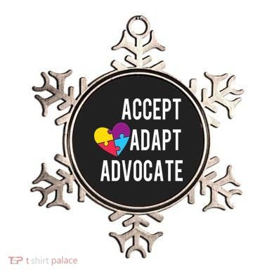 Autism Awareness Accept Adapt Advocate Autism Gift Ornament