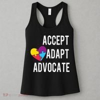 Autism Awareness Accept Adapt Advocate Autism Gift Women's Tank Top thumb 3