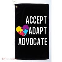 Autism Awareness Accept Adapt Advocate Autism Gift Golf Towel thumb 0