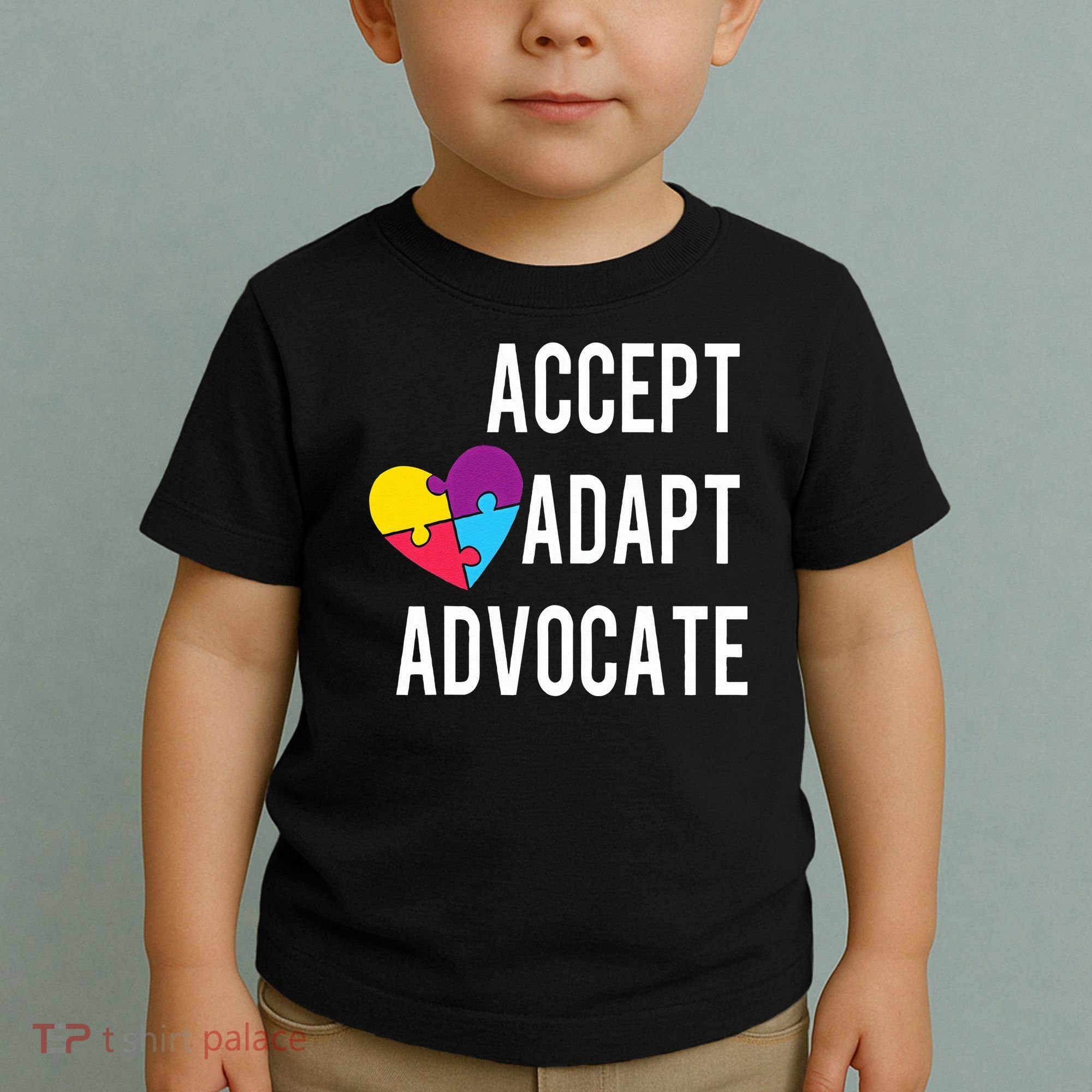 Autism Awareness Accept Adapt Advocate Autism Gift Toddler T-Shirt