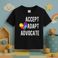 Autism Awareness Accept Adapt Advocate Autism Gift Toddler T-Shirt thumb 3