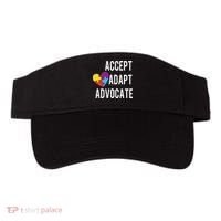 Autism Awareness Accept Adapt Advocate Autism Gift Visor thumb 0