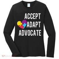 Autism Awareness Accept Adapt Advocate Autism Gift Women's Long Sleeve Shirt thumb 0