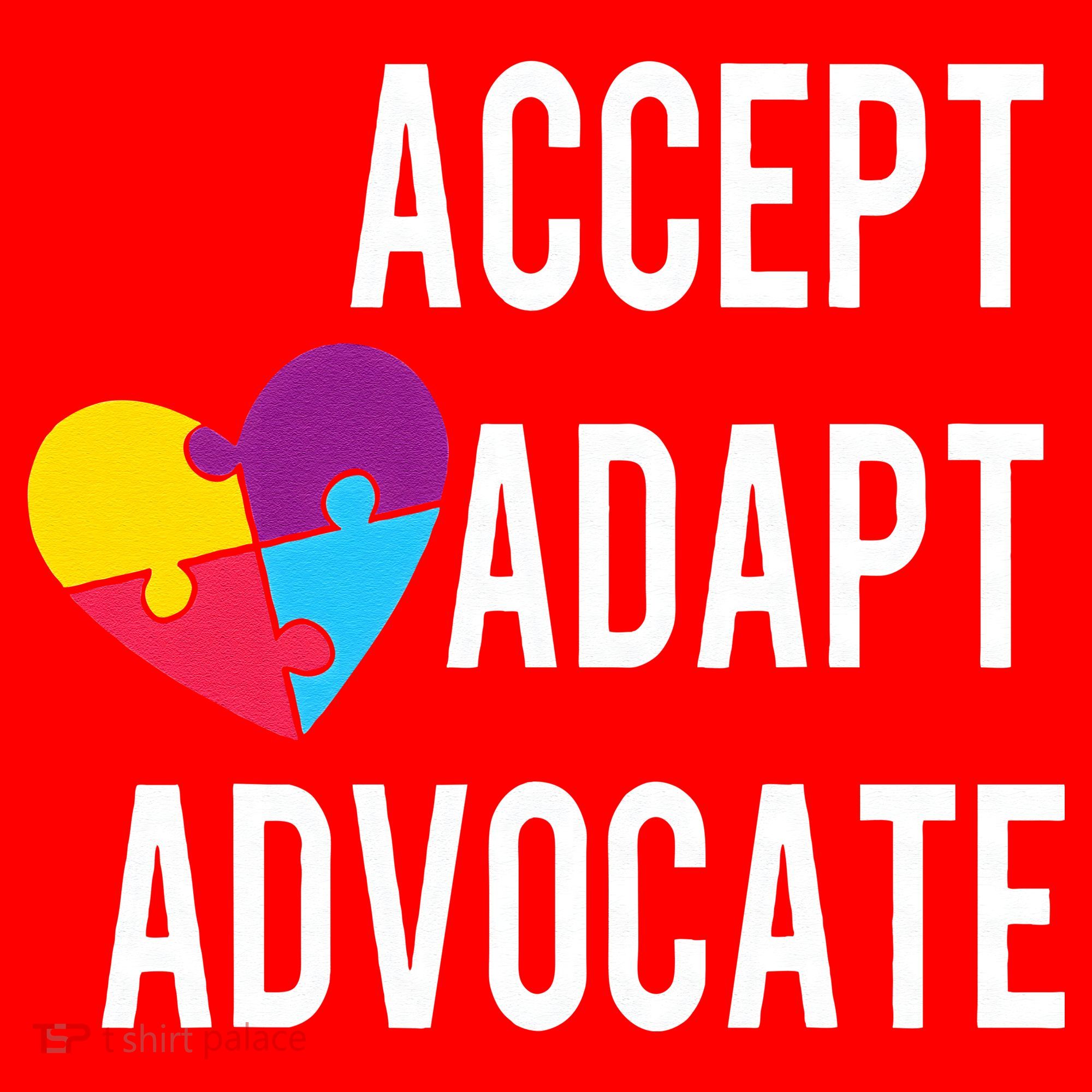 Autism Awareness Accept Adapt Advocate Autism Gift Santa Hat