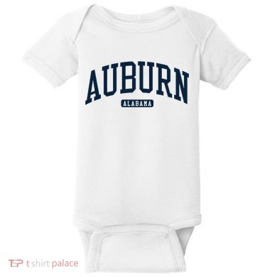 Auburn Alabama AL College University Style Navy Baby Bodysuit