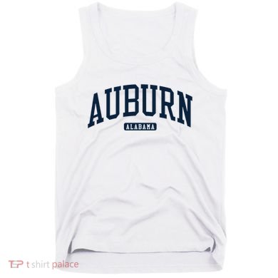Auburn Alabama AL College University Style Navy Tank Top