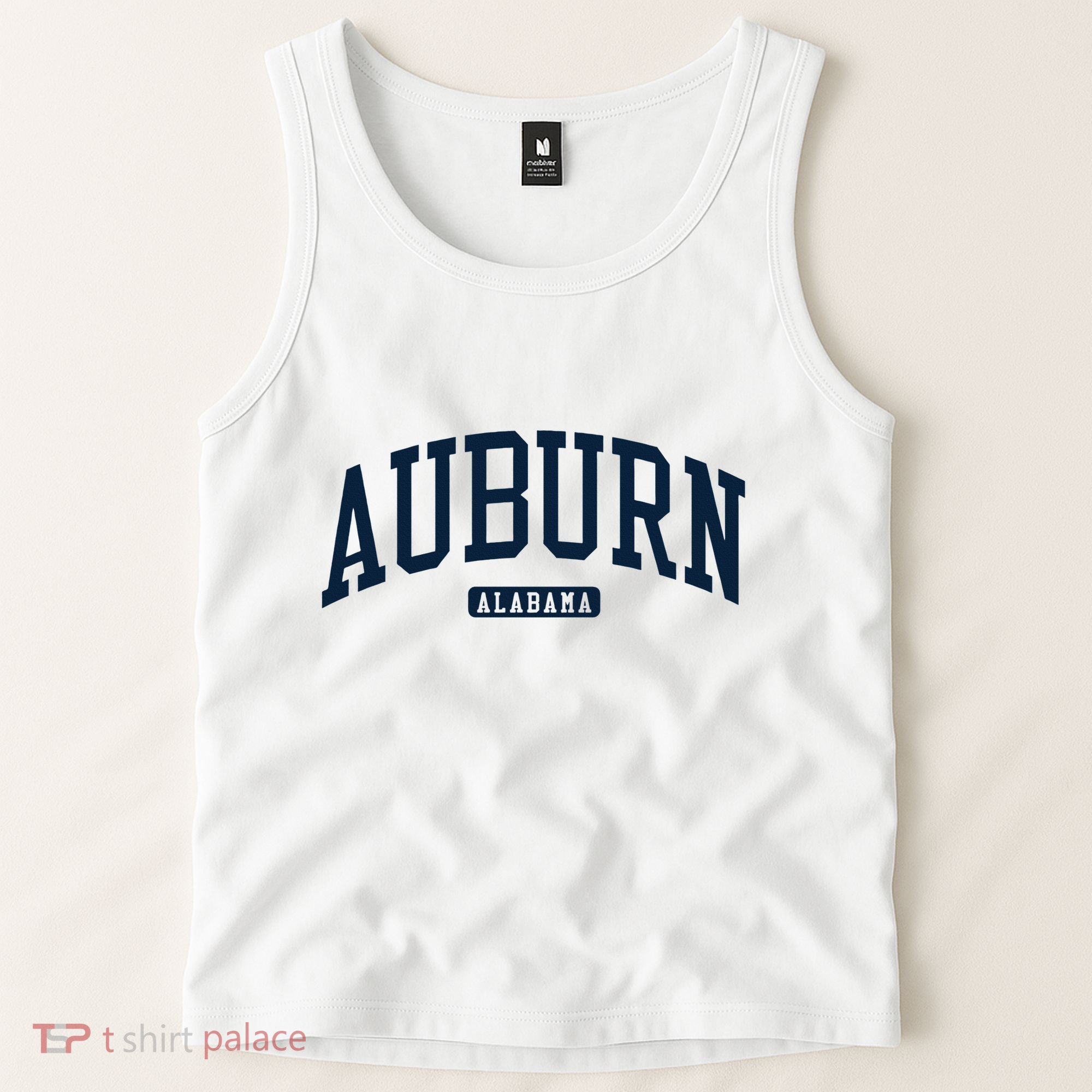 Auburn Alabama AL College University Style Navy Tank Top