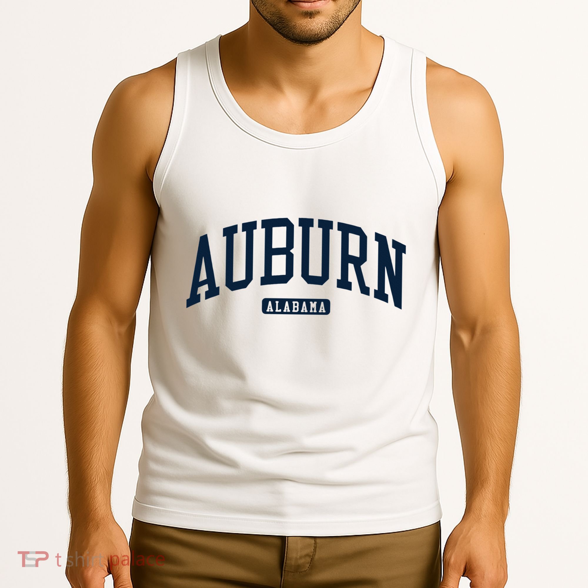 Auburn Alabama AL College University Style Navy Tank Top