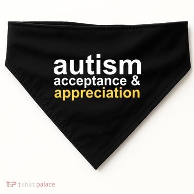 Autism Acceptance And Appreciation USA-Made Doggie Bandana