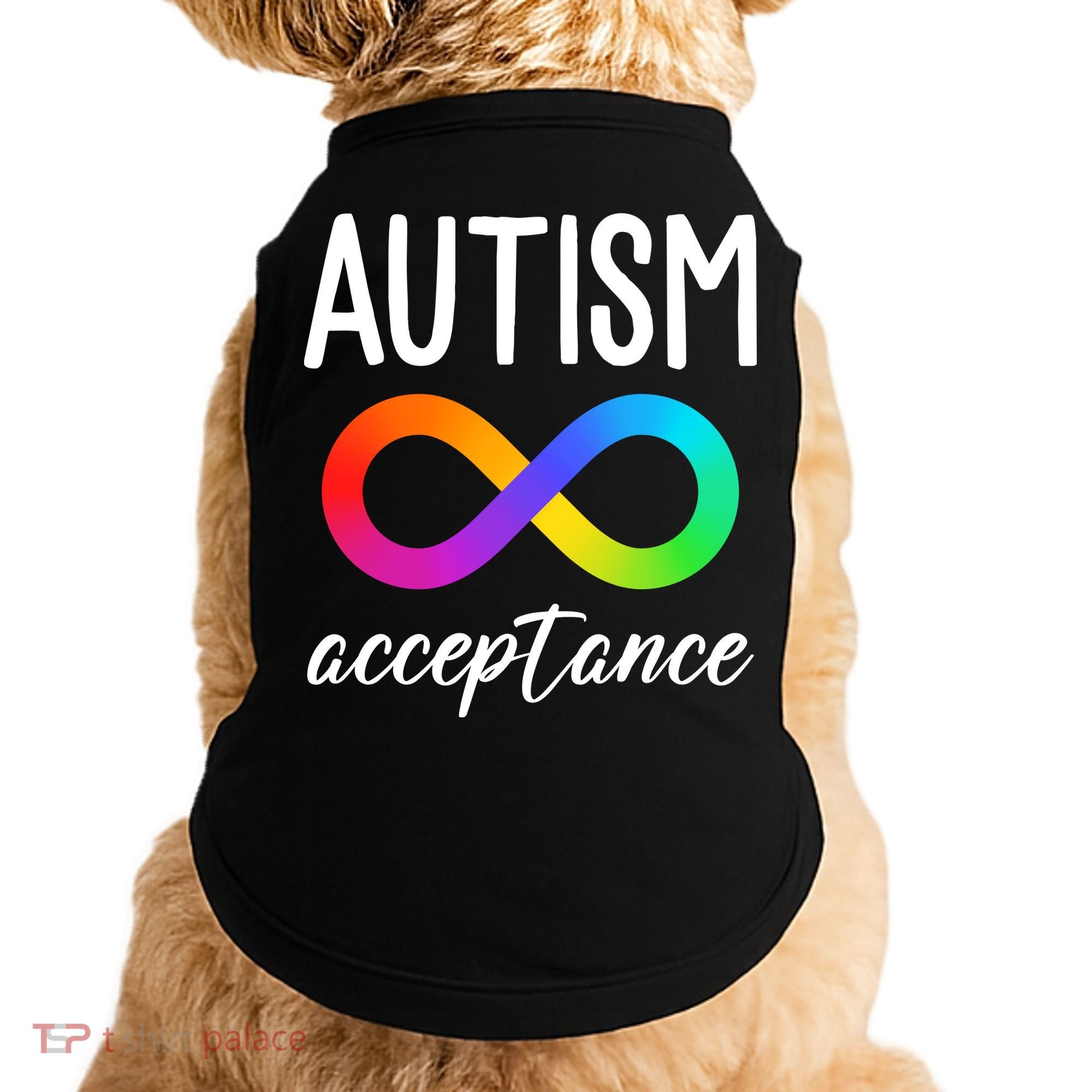 Autism Acceptance Awareness Doggie Tank