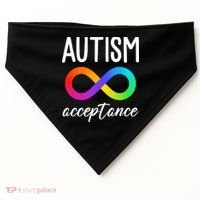 Autism Acceptance Awareness USA-Made Doggie Bandana thumb 0