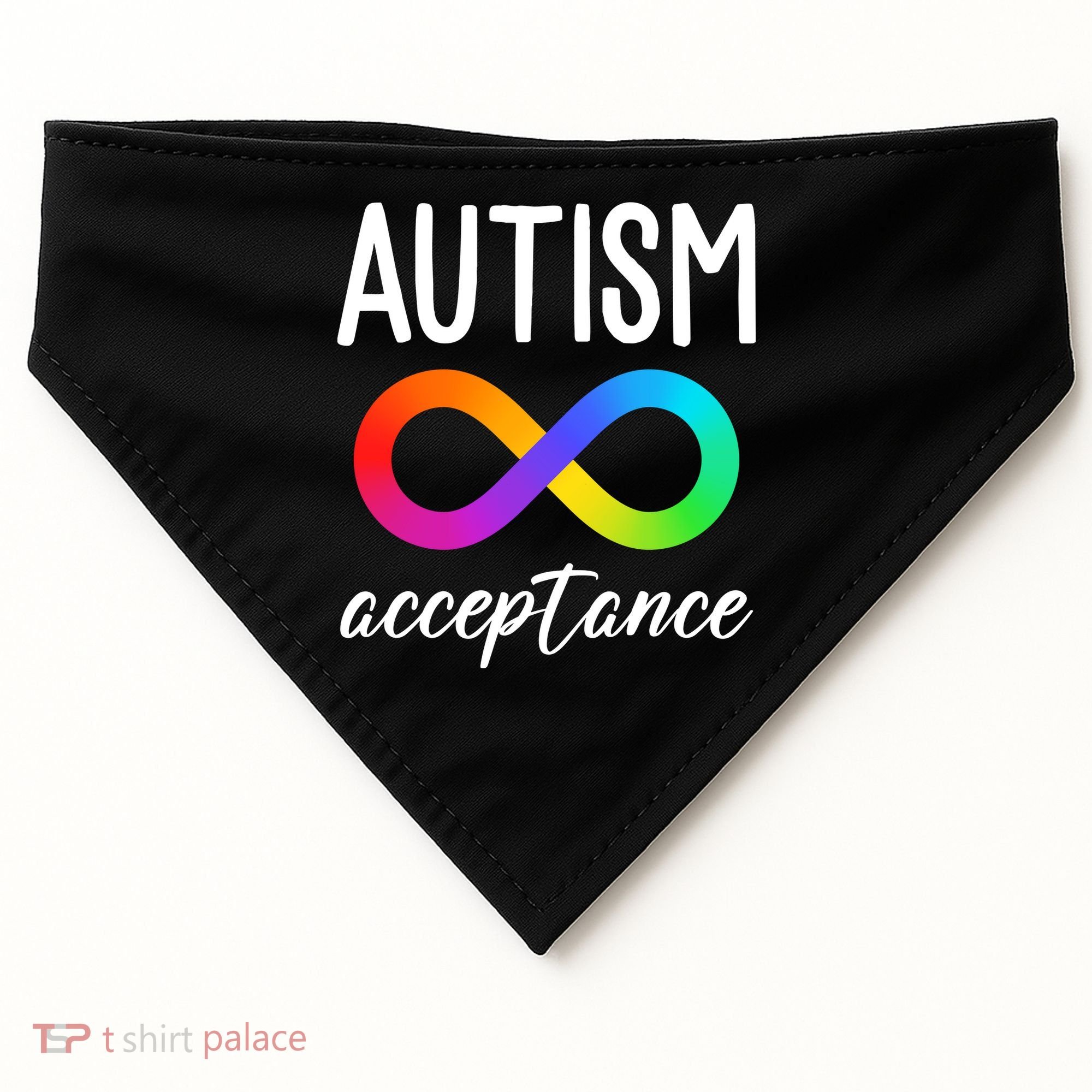 Autism Acceptance Awareness USA-Made Doggie Bandana