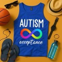 Autism Acceptance Awareness Tank Top thumb 4