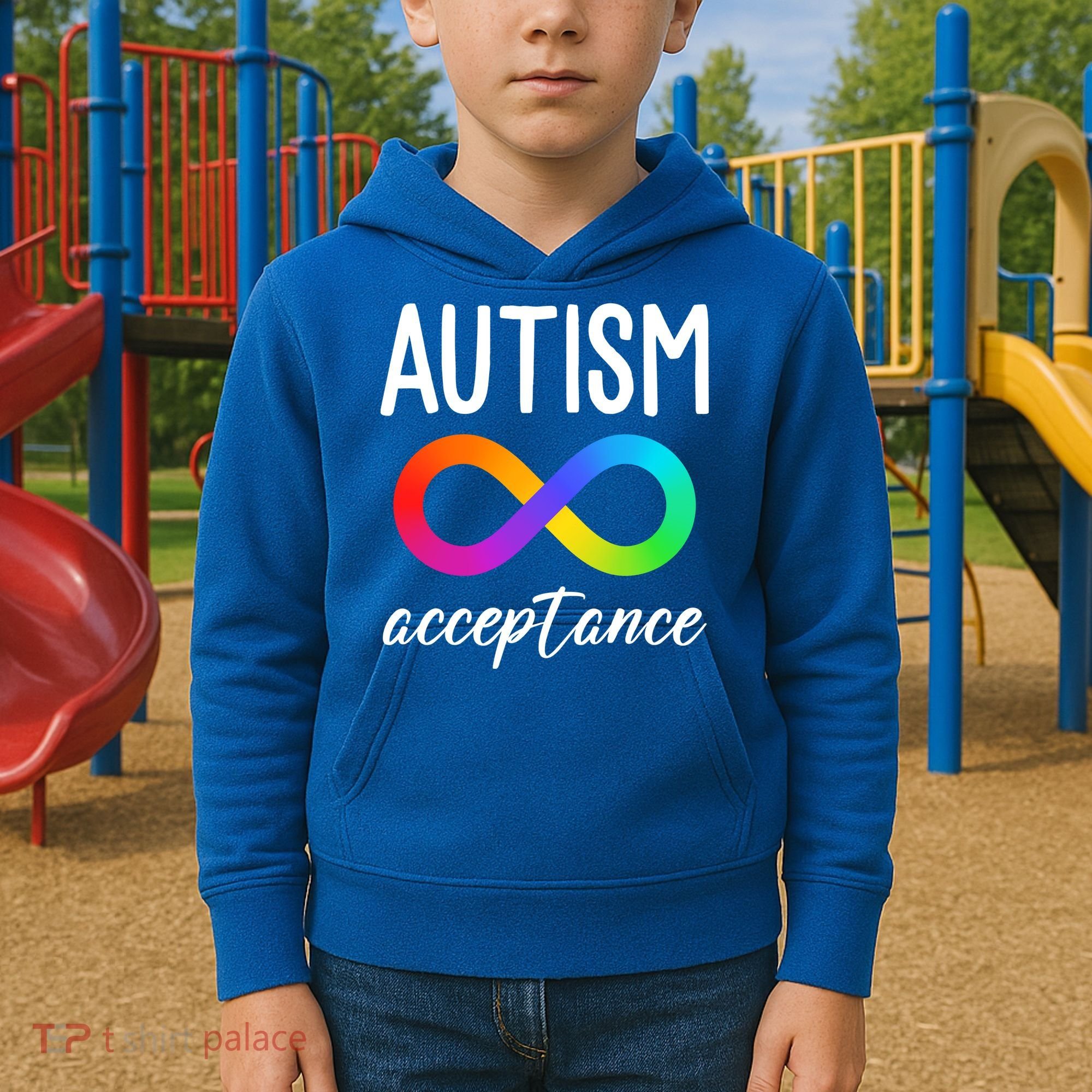 Autism Acceptance Awareness Kids Hoodie