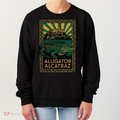 Alligator Alcatraz Art Deco Women's Sweatshirt