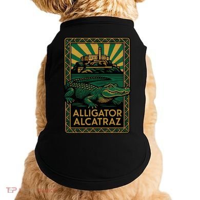 Alligator Alcatraz Art Deco Doggie Tank
