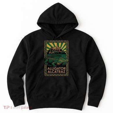 Alligator Alcatraz Art Deco Hoodie