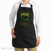 Alligator Alcatraz Art Deco Apron thumb 2