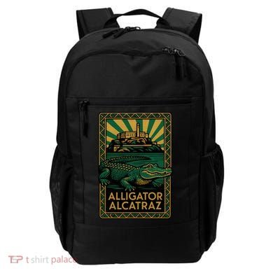 Alligator Alcatraz Art Deco Backpack