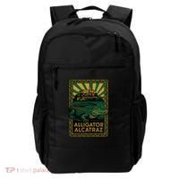 Alligator Alcatraz Art Deco Backpack thumb 0