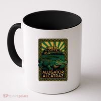 Alligator Alcatraz Art Deco Coffee Mug thumb 0