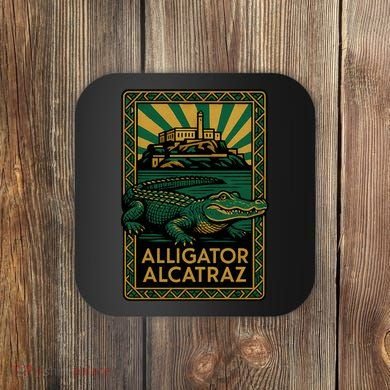 Alligator Alcatraz Art Deco Coaster