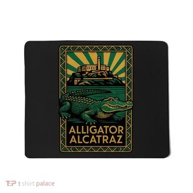 Alligator Alcatraz Art Deco Mousepad